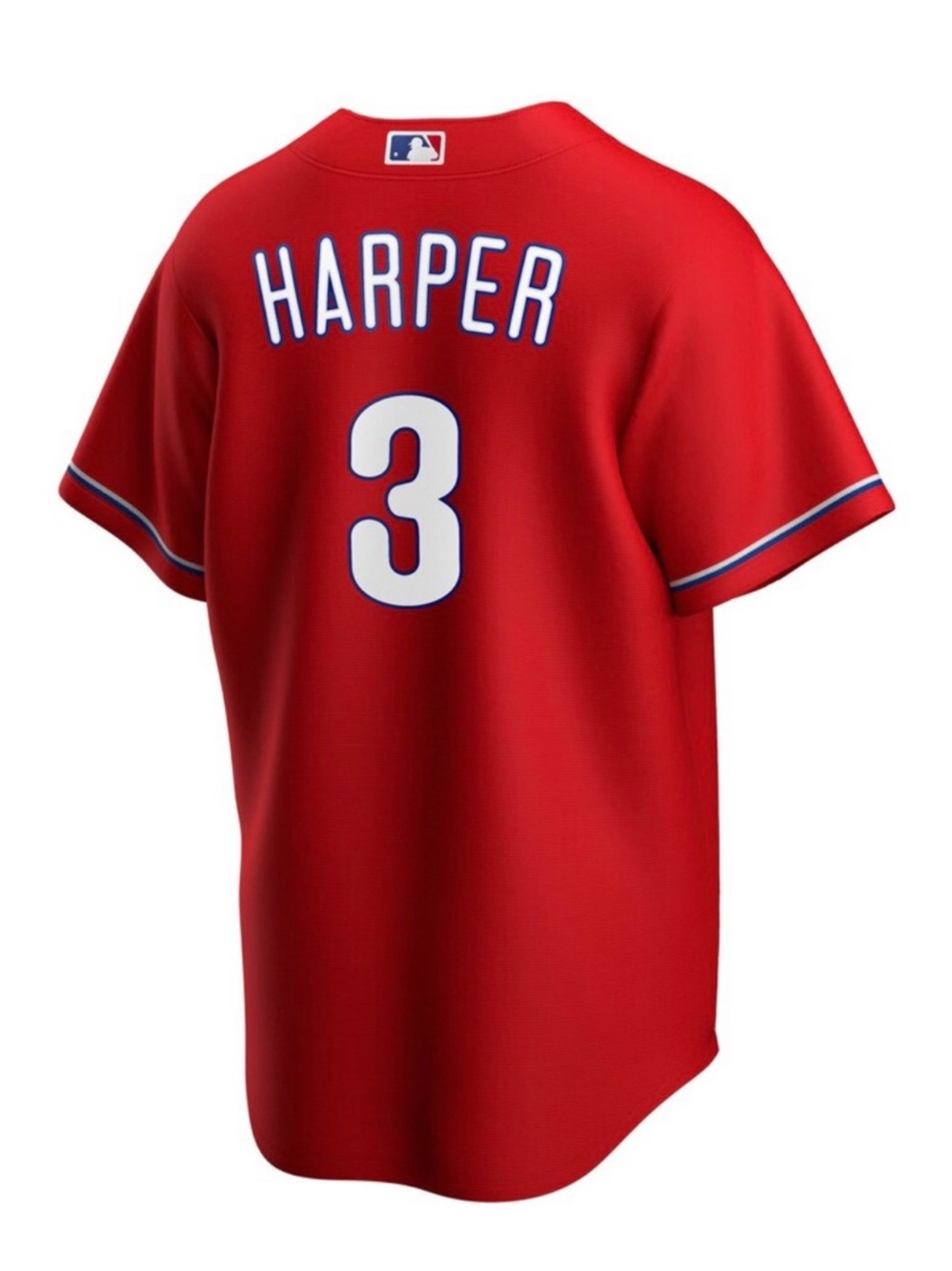 Bryce Harper Nike Kids Red Phillies Button-Front Jersey sz Small